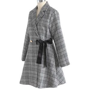 Plaid Coat Dress